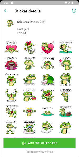 Stickers de Ranas Screenshot 2