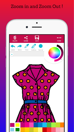 Fashion Dress 2020 Coloring Book Screenshot 2