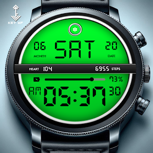 Key WF120 Digital Watch Face Screenshot 3