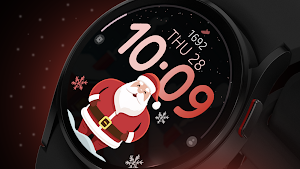 Santa Steps digital watch face Screenshot 1