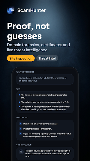 ScamHunter: AI Scam Checker Screenshot 2