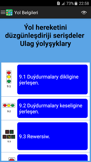 Türkmenistan Ýol Belgileri we Kadalary Screenshot 3