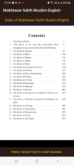 Mokhtaser Sahih Muslim-English Screenshot 3