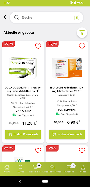 AApo-shop Apotheke & E-Rezept Screenshot 1