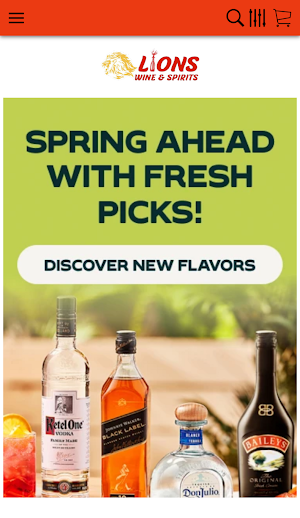 Lions Wines & Liquors Screenshot 2