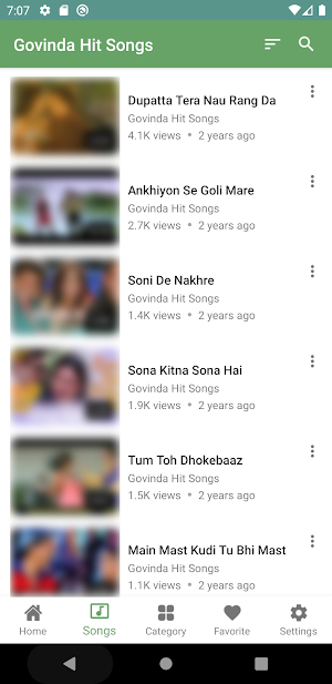 Govinda Hit Songs Screenshot 2