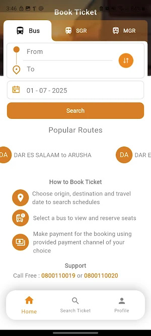 Safari Tiketi Screenshot 3
