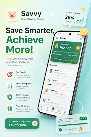 Savings Goals - Savvy Screenshot 0