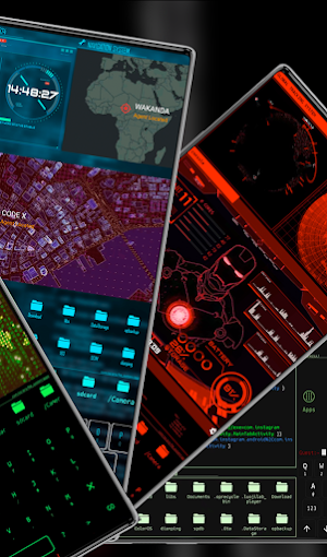 Hacker Matrix Launcher Screenshot 1