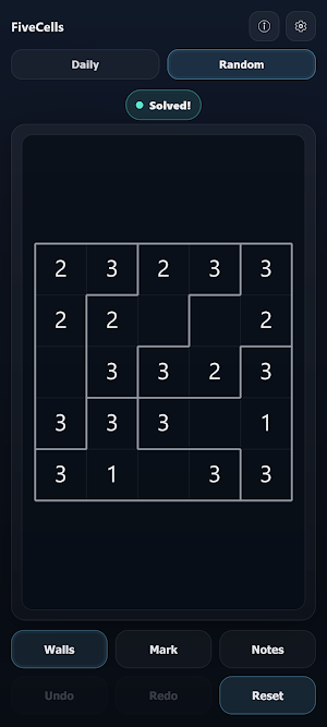 FiveCells - Logic Puzzle Screenshot 0