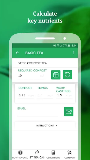 Compost Tea Calculator Screenshot 1