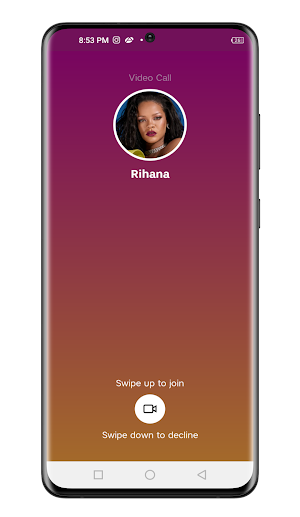 Rihana video call prank Screenshot 2