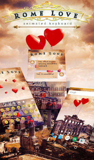 Rome Love Animated Keyboard +  Screenshot 0