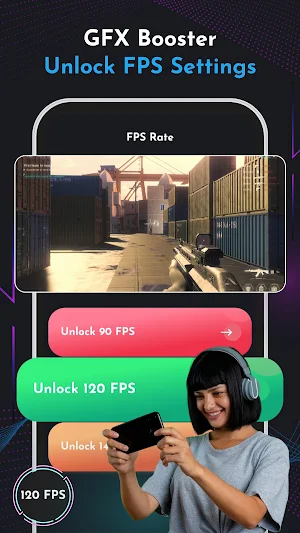 120 FPS Turbo GFX Booster Screenshot 3