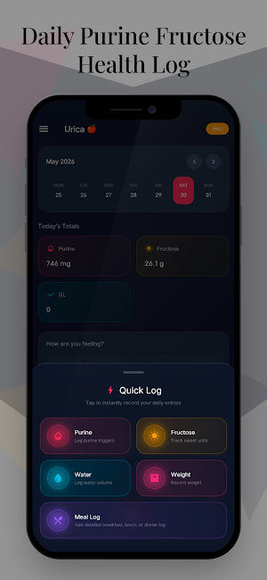 MyPurine : Uric & Gout Tracker Screenshot 1
