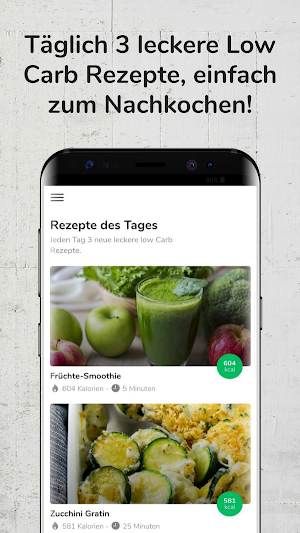 Low Carb Rezepte, Home Workouts & Ernährungsplan Screenshot 0