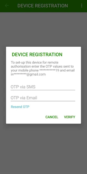 JCC Authenticator Screenshot 2