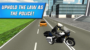Police Motorbike City Driving Screenshot 3