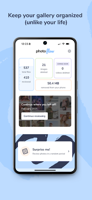 Photo Flow: Gallery Cleaner Screenshot 0