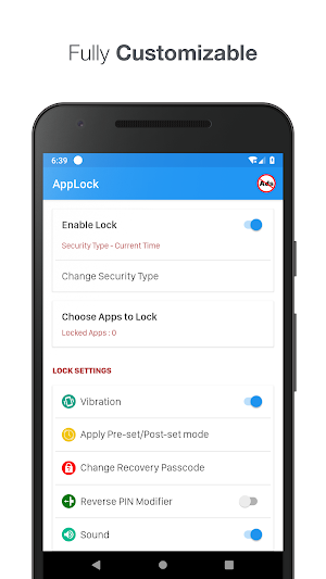 AppLock - Time PIN, Fingerprint & Pattern Lock Screenshot 0