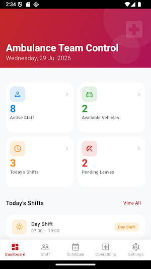 Ambulance Team Control Screenshot 0
