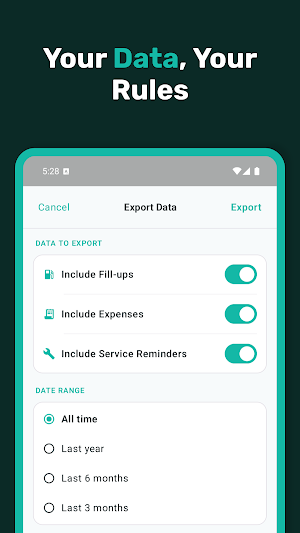 Fuel: Gas Log & MPG Tracker Screenshot 3