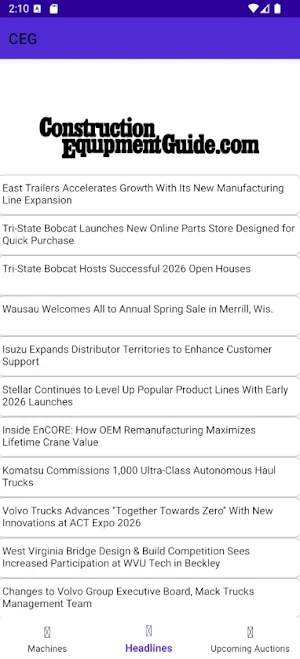 Construction Equipment Guide Screenshot 1