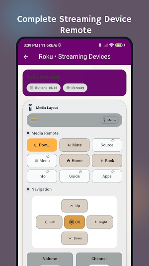 Streaming Device Remote Screenshot 3