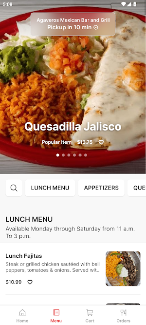 Agaveros Mexican Bar & Grill Screenshot 1