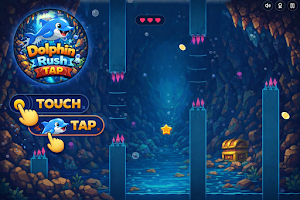 Dolphin Rush Tap - Offline Screenshot 0