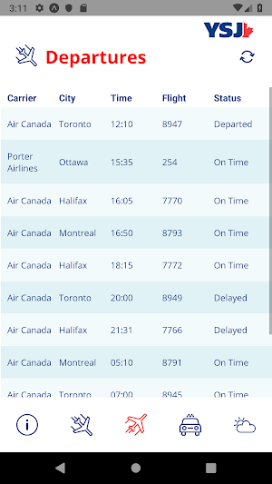Saint John Airport FlySJ Screenshot 2