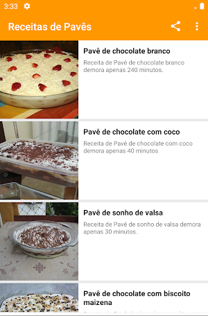 Receitas de Pavês Screenshot 2