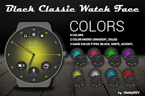 Black Classic Watch Face Screenshot 3