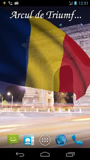 Romania Flag Live Wallpaper Screenshot 1