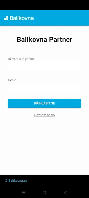 Balíkovna obsluha Screenshot 0