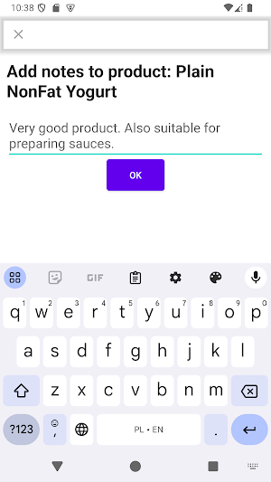 Scanning and Products Notes Screenshot 3