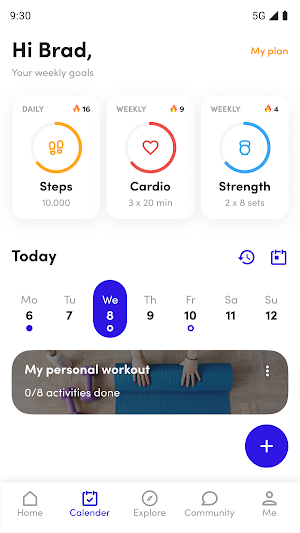 Allphysical training app Screenshot 0