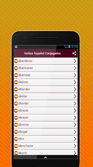 Conjugación de verbos en español Screenshot 1