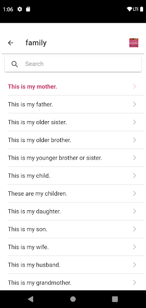 Anishinaabemowin Conversation Screenshot 2