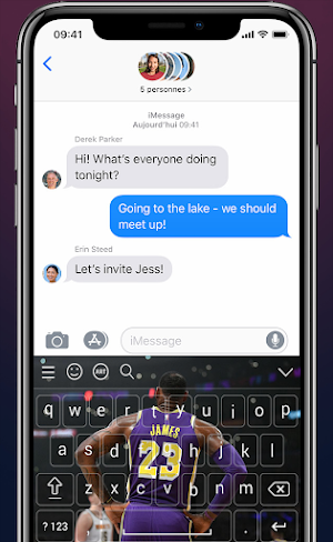 LeBron James Keyboard Theme NBA 2021 For Fans Screenshot 0