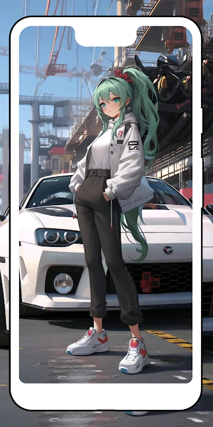 Anime Girl X JDM Wallpaper Screenshot 3