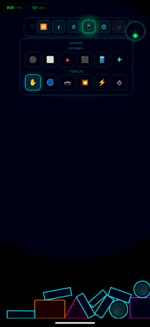 Neon Physics Sandbox Screenshot 3