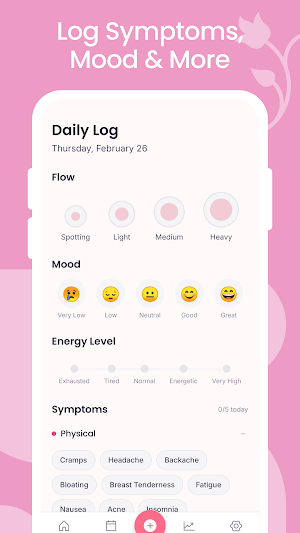 Cyla - Period & Cycle Tracker Screenshot 2
