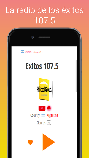Exitos 107.5 Screenshot 3