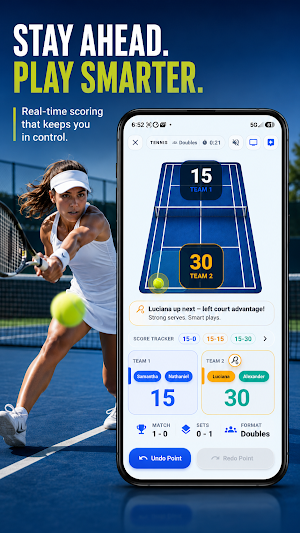 Tennis Score Tracker Match Screenshot 0