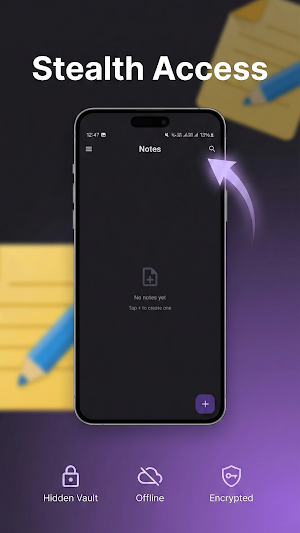 NoteVault – Secret File Locker Screenshot 0