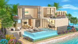 Modern Beach House Design Screenshot 2