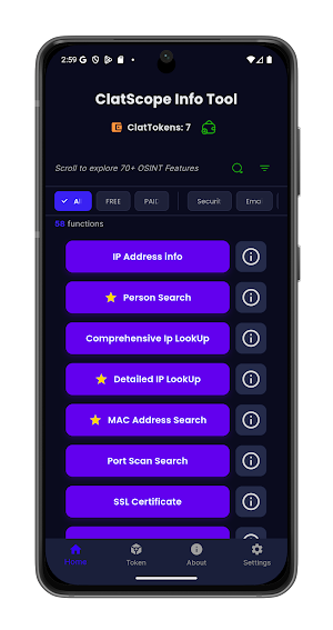 ClatScope (OSINT) Screenshot 0
