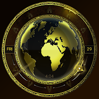 Watch Face: Gold Earth Wear OS