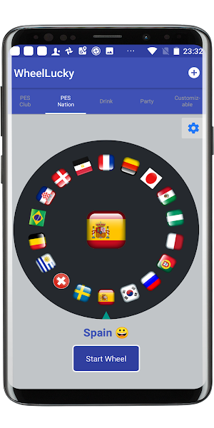 Spin the wheel, Party Game, Random Football Team Screenshot 2